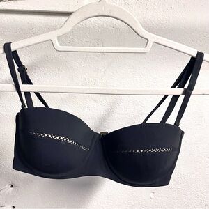 Tory Burch Black Bikini Top